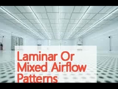 أنماط تدفق الهواء المختلطة أو المصفوفة غرفة نظيفة وحدات مع H14/H13 مرشح هيبا 0.3-0.5m/s متوسط سرعة الرياح