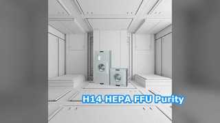 حل الهواء النظيف H14 HEPA FFU