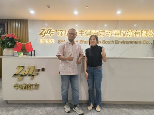 Latest company news about زار العملاء من إندونيسيا شركة China Construction Shenzhen Zhong Jian South Environment Co., Ltd.