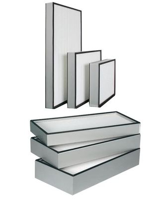 كفاءة 99.99٪ منظف الهواء في الغرفة النظيفة مرشح HEPA 1170 * 570 * 69mm شريط الغطاء الداخلي EVA / EPDM