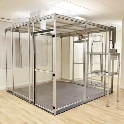 حجرة غرفة نظيفة 65dB الضوضاء مع التحكم في الضغط الإيجابي / السلبي وغطاء تدفق لامينار