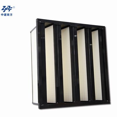 الفرع من الكفاءة MERV 8 Superfine V Bank Air Filter نوع W الغبار قدرة تصفية كبيرة جمع الغبار