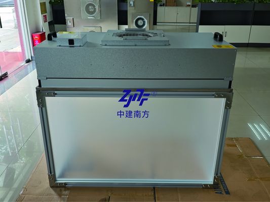 لوحة الأكريليك ألمنيوم إطار FFU Clean Workbench HEPA مرشح مرشح وحدة المروحة HEPA H14 لتصنيع أشباه الموصلات النظيفة والتحكم فيها
