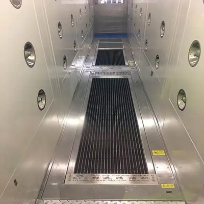 منظف أحذية من فولاذ المقاوم للصدأ مع دش هوائي للغرف النظيفة