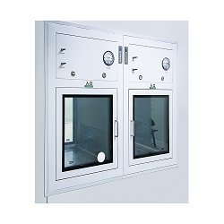 صندوق تمرير غرف الأبحاث المزدوج الأبواب القابل للتخصيص مع ضوء الأشعة فوق البنفسجية