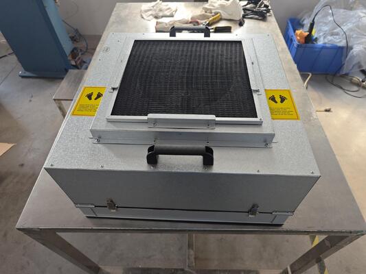 quality H14 HEPA تدفق لامينار FFU وحدة مرشح المروحة الفولاذ المقاوم للصدأ لترشيح الهواء في الغرف النظيفة factory