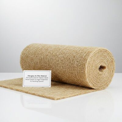 quality مادة فلتر هواء من الألياف الزجاجية مقاومة للحرارة، وسائط ترشيح الهواء مناسبة لأنظمة معالجة الهواء ذات درجات الحرارة العالية factory